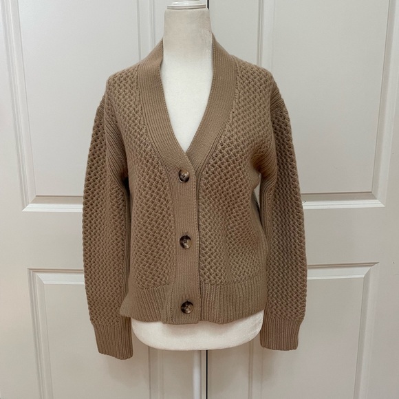 Honeycomb Knit Elena Cashmere Cardigan from NakedCashmere - Picture 5 of 13